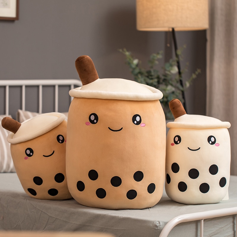 pusheen bubble tea plush