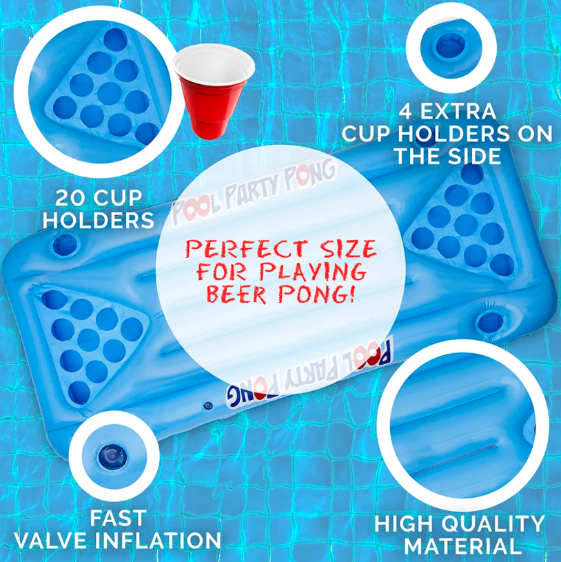 pool beer pong target